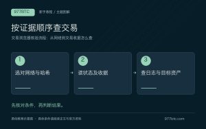 交易浏览器核验流程：从网络到交易收据怎么查；主题示意配图