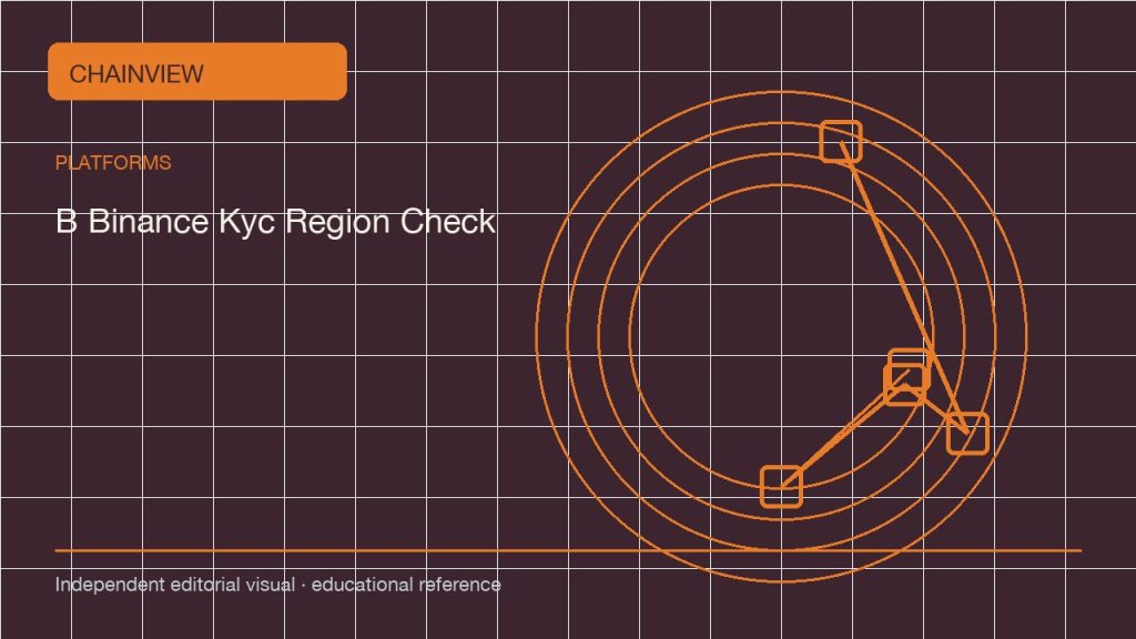 한국어: Binance KYC and regional availability: entity, products and limits; independent editorial visual