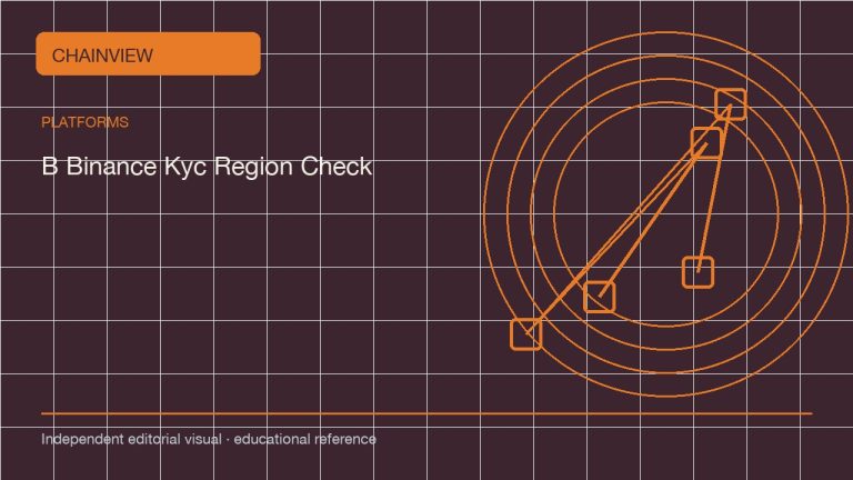 Binance KYC 与地区可用性:实体、产品和限制; independent editorial visual