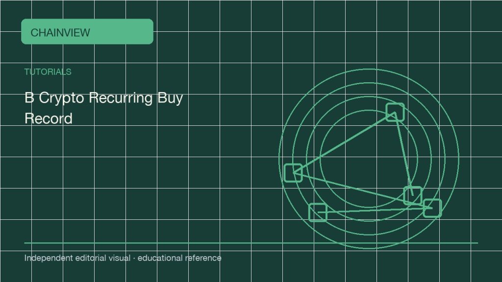 한국어: Recording recurring buys: schedule, limits and pause conditions; independent editorial visual