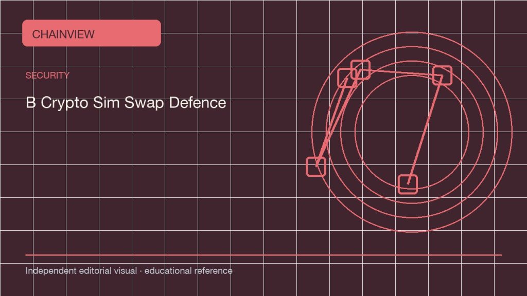 العربية: Defending against SIM swaps: account recovery and phone security; independent editorial visual