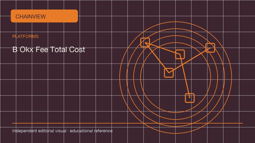 한국어: Checking OKX total cost: rates, spread and withdrawal fees; independent editorial visual
