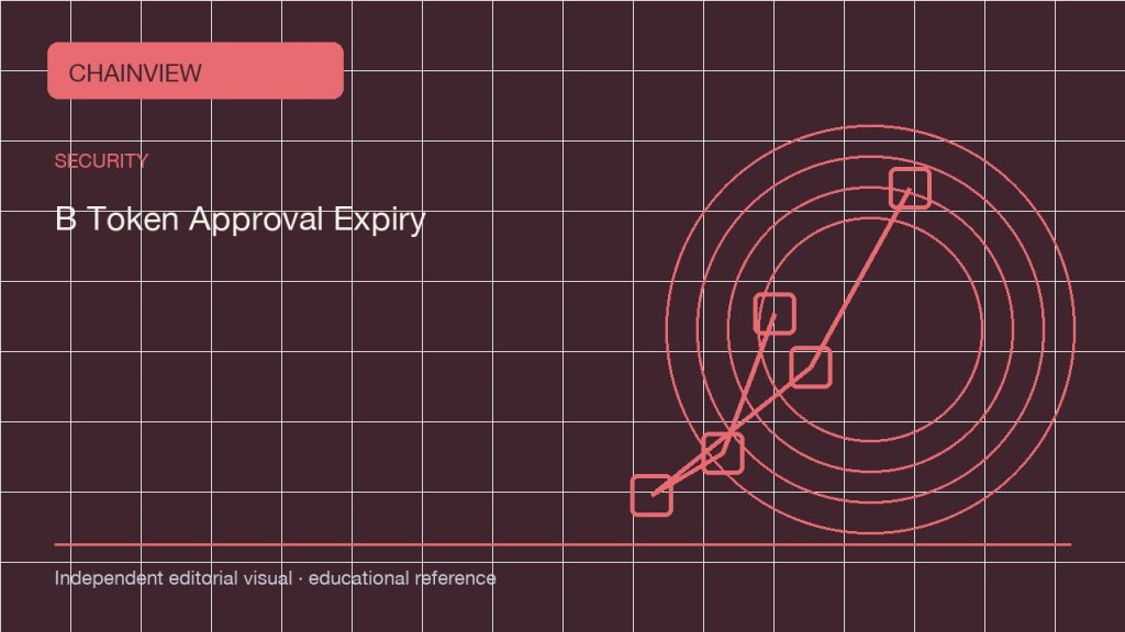 العربية: Token approval expiry: limits, revocation and new contracts; independent editorial visual