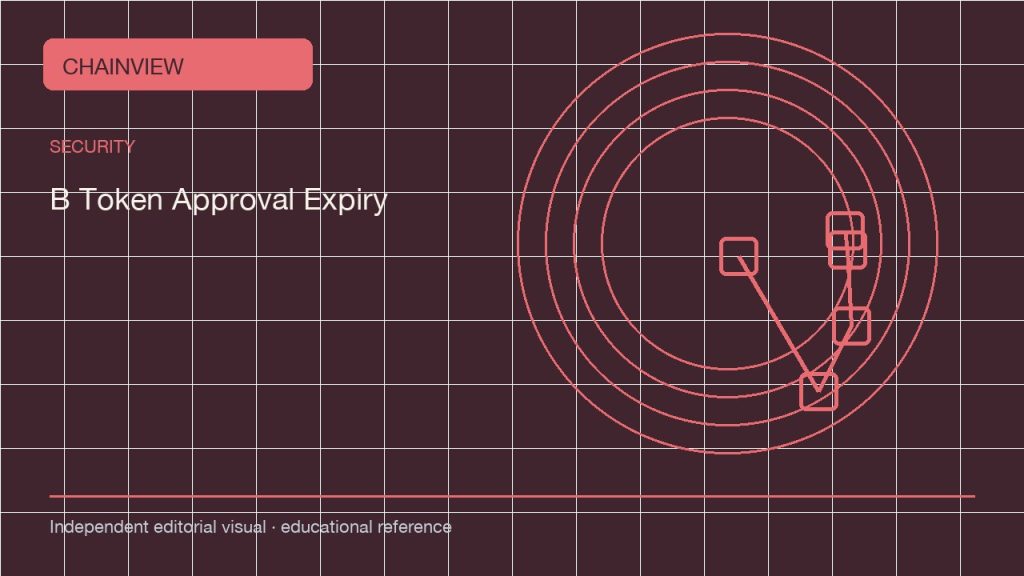 Español (México): Token approval expiry: limits, revocation and new contracts; independent editorial visual