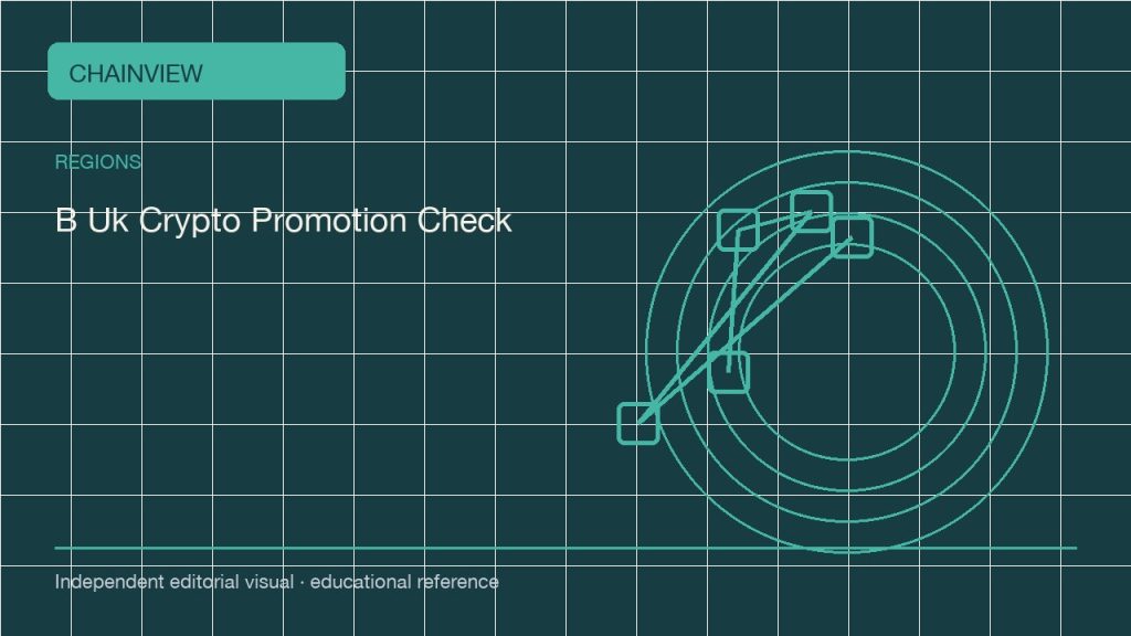 한국어: Reading crypto promotions in the UK: risk disclosures and regional limits; independent editorial visual