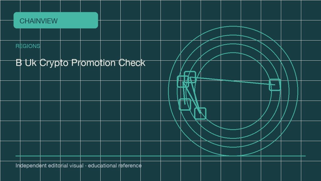 Русский: Reading crypto promotions in the UK: risk disclosures and regional limits; independent editorial visual