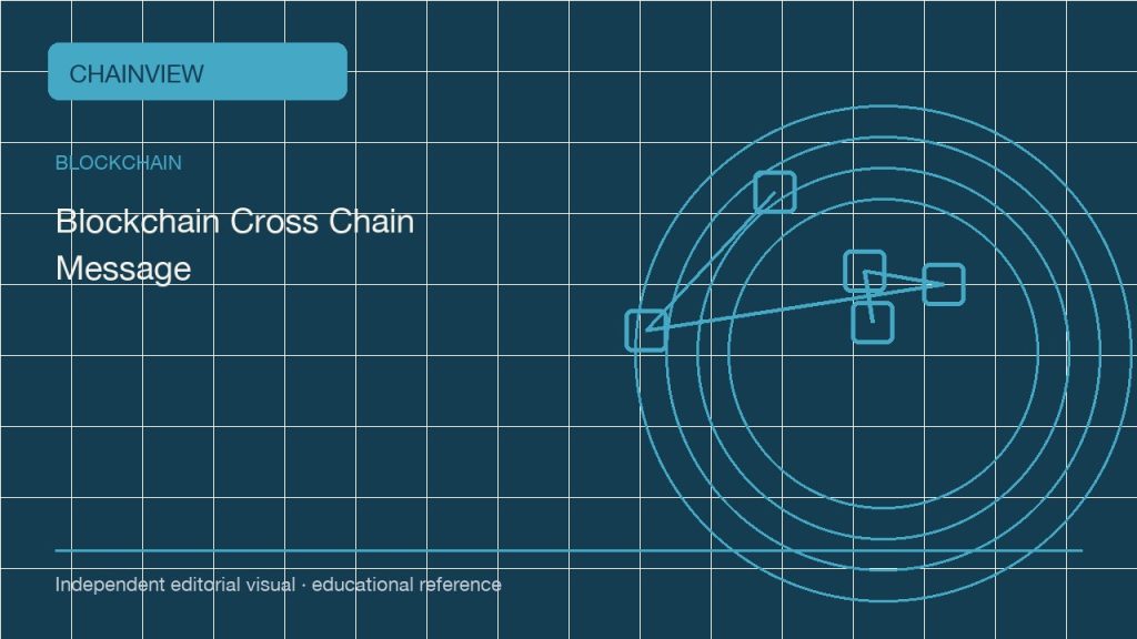 البلوك تشين · العربية版:Cross-chain messages: proving origin, replay resistance and execution status; independent editorial visual