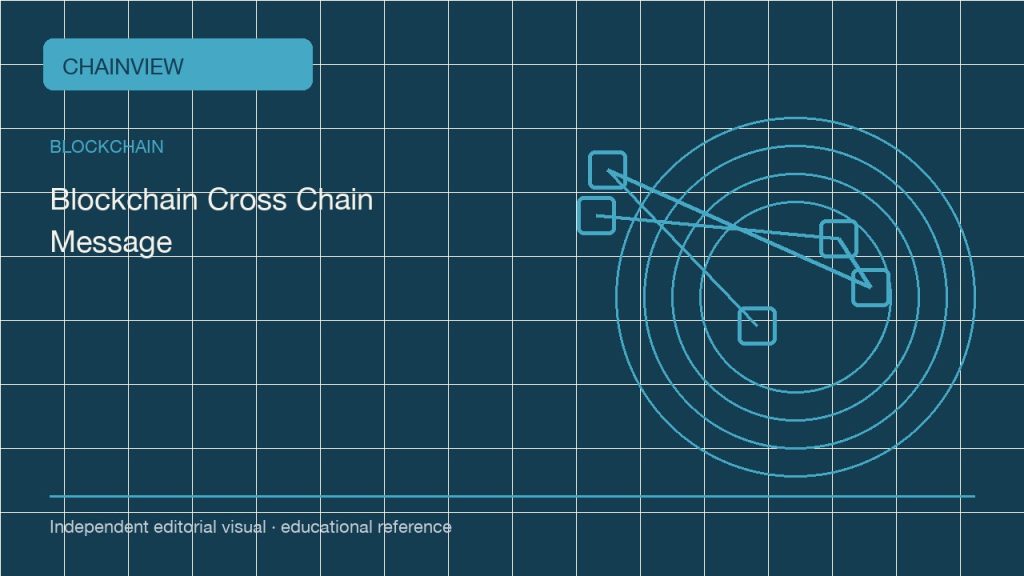 Блокчейн · Русский版:Cross-chain messages: proving origin, replay resistance and execution status; independent editorial visual