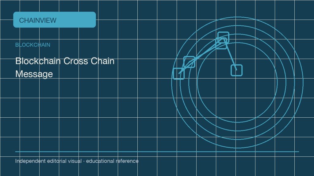บล็อกเชน · ไทย版:Cross-chain messages: proving origin, replay resistance and execution status; independent editorial visual