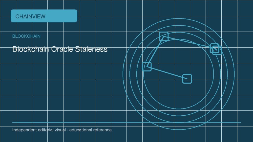 Блокчейн · Русский版:Oracle data quality: freshness, bounds and fallback behavior; independent editorial visual
