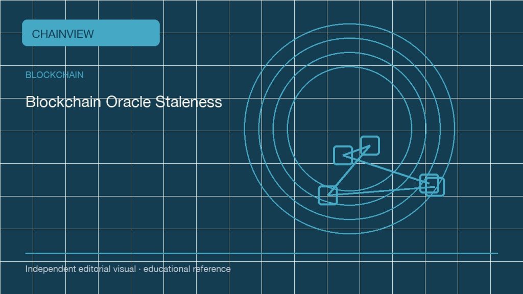 Blockchain · Tiếng Việt版:Oracle data quality: freshness, bounds and fallback behavior; independent editorial visual