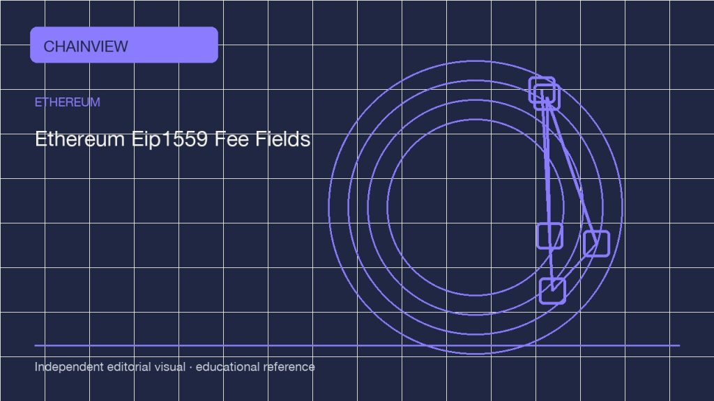 以太坊 · 简体中文版:Ethereum EIP-1559 fee fields: base fee, priority fee and the inclusion limit; independent editorial visual