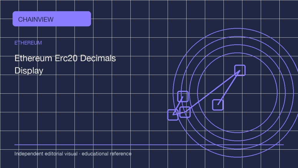 ERC-20 decimals and display units: avoid sending the wrong token amount; independent editorial visual