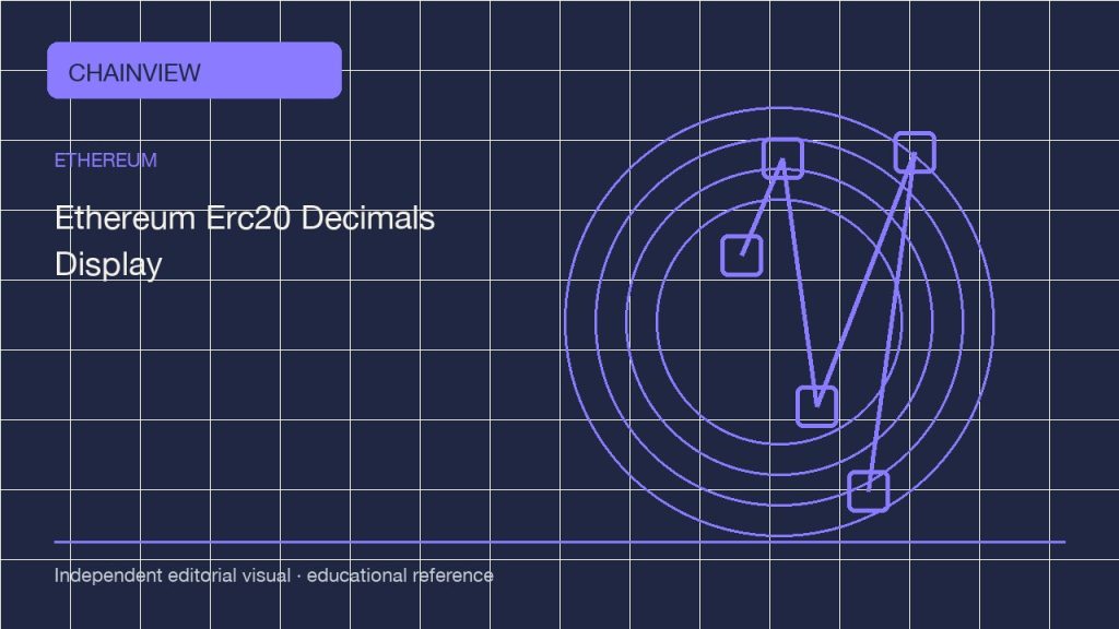 Эфириум · Русский版：ERC-20 decimals and display units: avoid sending the wrong token amount; independent editorial visual