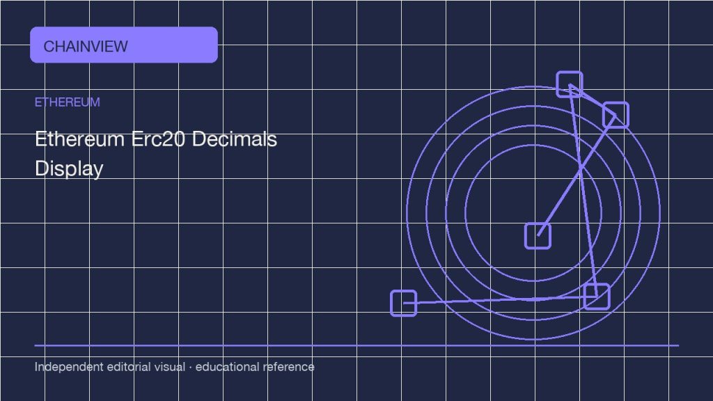 อีเธอเรียม · ไทย版：ERC-20 decimals and display units: avoid sending the wrong token amount; independent editorial visual