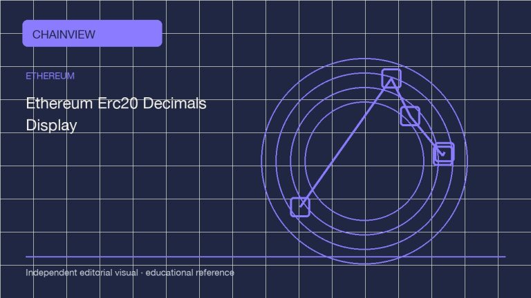 以太坊 · 简体中文版：ERC-20 decimals and display units: avoid sending the wrong token amount; independent editorial visual