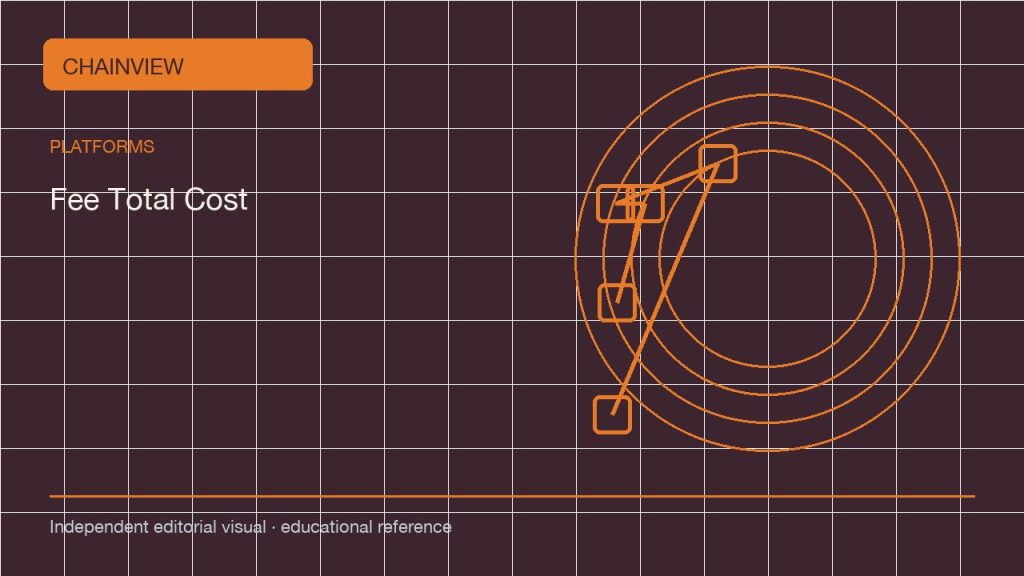 Comparing Exchange Fees by Total Transfer Cost; independent editorial visual