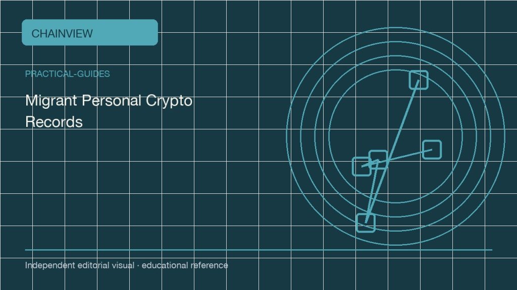 Hướng dẫn thực tế · Tiếng Việt：Cross-Border Crypto Records for Migrant Workers; independent editorial visual