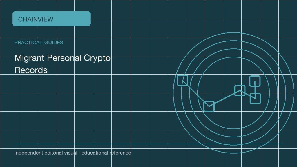 实用指南 · 简体中文：Cross-Border Crypto Records for Migrant Workers; independent editorial visual
