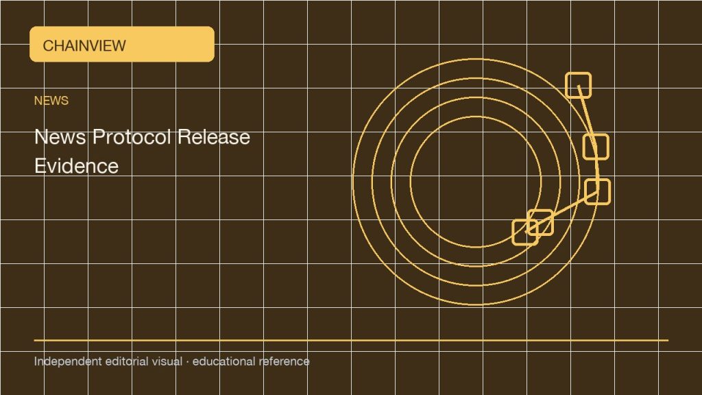 Noticias · Español (México)版：How to read a protocol release announcement without confusing code and activation; independent editorial visual