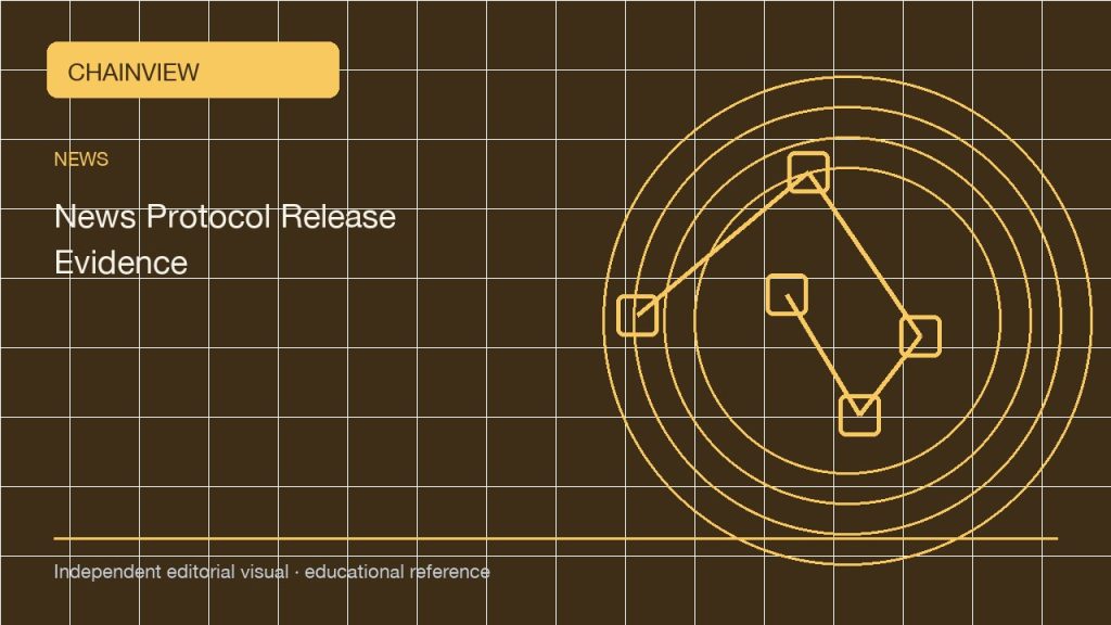 ข่าวสาร · ไทย版:How to read a protocol release announcement without confusing code and activation; independent editorial visual