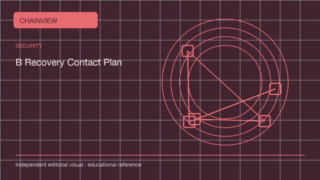 Field note: Blockchain · An operational workflow and records; independent editorial visual