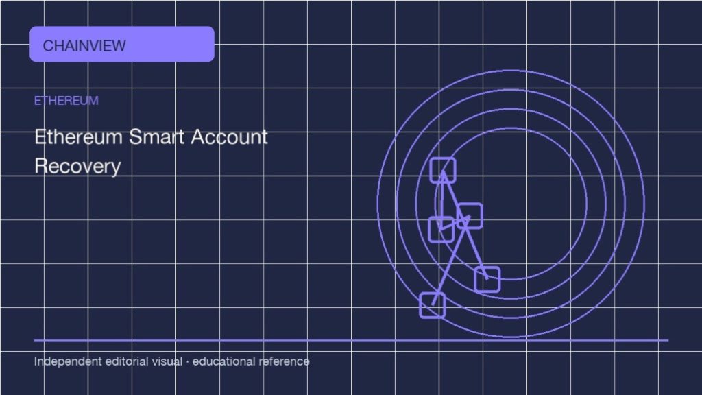 Análisis práctico: Ethereum · Simulacro de incidentes y recuperación; independent editorial visual