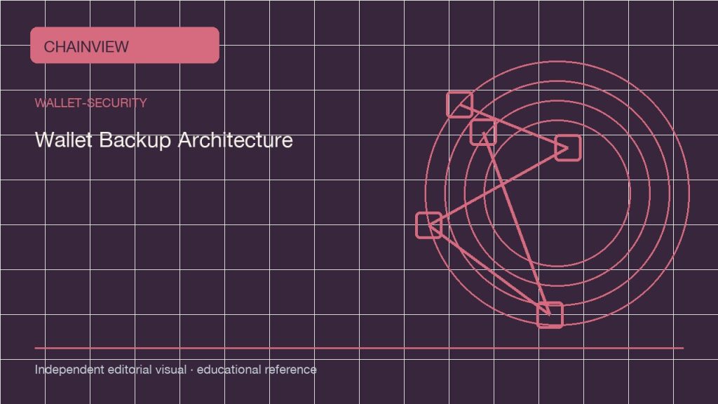 An toàn ví · Tiếng Việt：Wallet Backup Architecture: Seed, Passphrase, and Geographic Copies; independent editorial visual