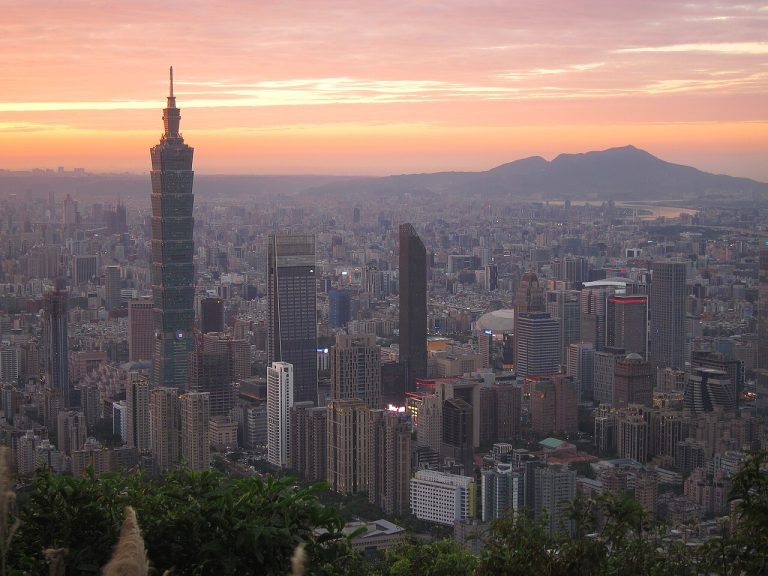 臺北城市黃昏景觀